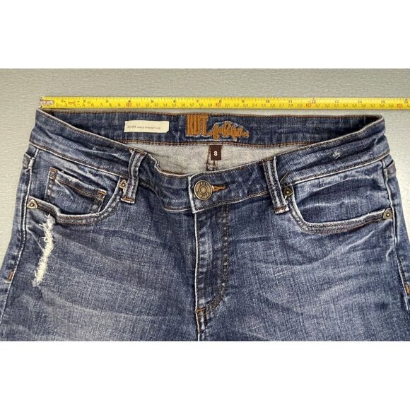 Kut From The Kloth  Asher Ankle Straight Leg Women’s Blue Jean's Mid-Rise Size 8 - Picture 9 of 16